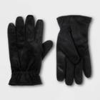 Isotoner Men's Microsuede Gloves - Black