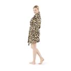 S/m Women's Bathrobe Leopard - Linum Home Textiles