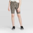 Girls' High Waist Bike Shorts - Art Class Beige S, Girl's,