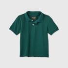 Petitetoddler Boys' Short Sleeve Stretch Pique Uniform Polo Shirt - Cat & Jack Green