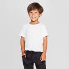 Toddler Boys' Short Sleeve T-shirt - Cat & Jack White