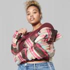 Women's Plus Size Short Sleeve Boat Neck T-shirt - Wild Fable Red