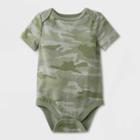 Baby Boys' Camo Short Sleeve Bodysuit - Cat & Jack Green Newborn