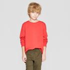 Boys' Long Sleeve Graphic T-shirt - Art Class Red