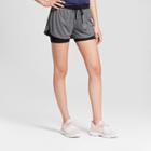 Women's Knit Layered Shorts - C9 Champion Dark Heather Gray