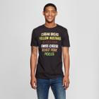 Men's Short Sleeve Cubano Sandwich Ingredients Graphic T-shirt - Awake Black