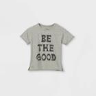 Toddler Boys' 'be The Good' Short Sleeve T-shirt - Art Class Gray
