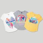 Girls' Trolls 3pk Short Sleeve T-shirt Set - L,