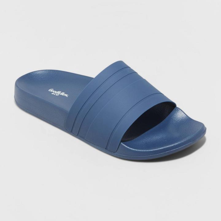 Men's Ricky Slide Sandals - Goodfellow & Co Navy Blue