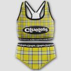 Girls' Clueless Bra And Underwear Set - 6, Black/yellow