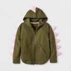 Toddler Girls' Dino Hoodie Sweatshirt - Cat & Jack Spring Olive