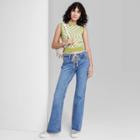 Women's Low-rise Relaxed Lace-up Flare Jeans - Wild Fable