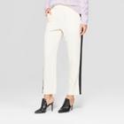 Women's Side Striped Ankle Trouser - Who What Wear Cream (ivory)