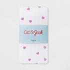 Girls' Heart Print Tights - Cat & Jack White M, Girl's,