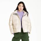 Women's Snake Print Lined Puffer Jacket - Sandy Liang X Target White Xxs