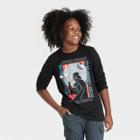 Boys' Star Wars Darth Vader Death Star Long Sleeve Graphic T-shirt - Black