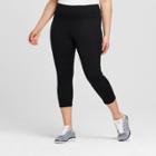 Women's Plus-size Premium Capri Leggings - C9 Champion Black