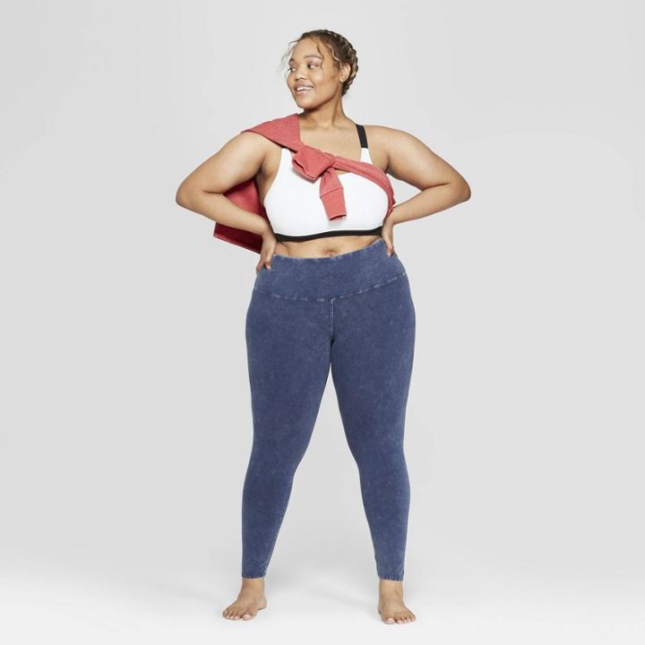 Women's Plus Size Lounge Leggings - Colsie Blue