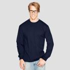 Hanes Men's Long Sleeve Beefy T-shirt - Navy (blue)