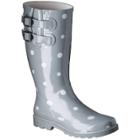 No Brand Women's Novel Dot Rain Boot - Gray