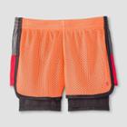 Girls' 2-in-1 Mesh Shorts - C9 Champion Coral
