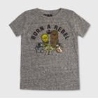 Toddler Boys' Star Wars Born A Rebel Short Sleeve T-shirt - Gray