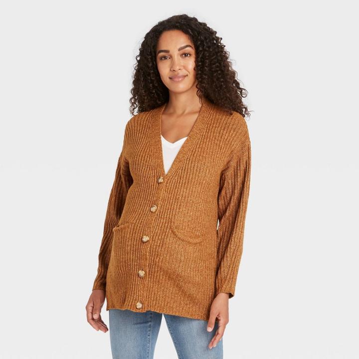 Long Maternity Cardigan - Isabel Maternity By Ingrid & Isabel Brown