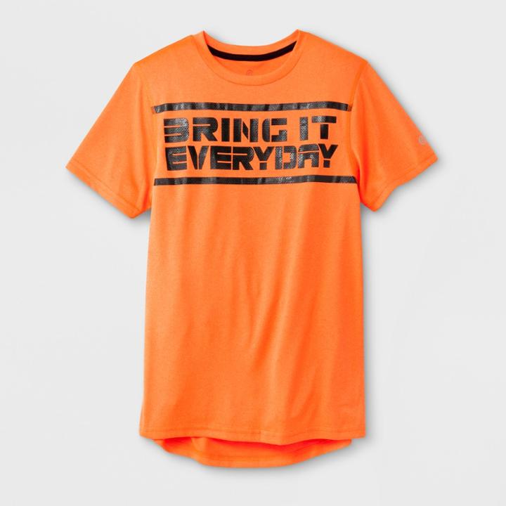 Boys' Graphic Tech T-shirt Bring It Everyday - C9 Champion Orange Heather