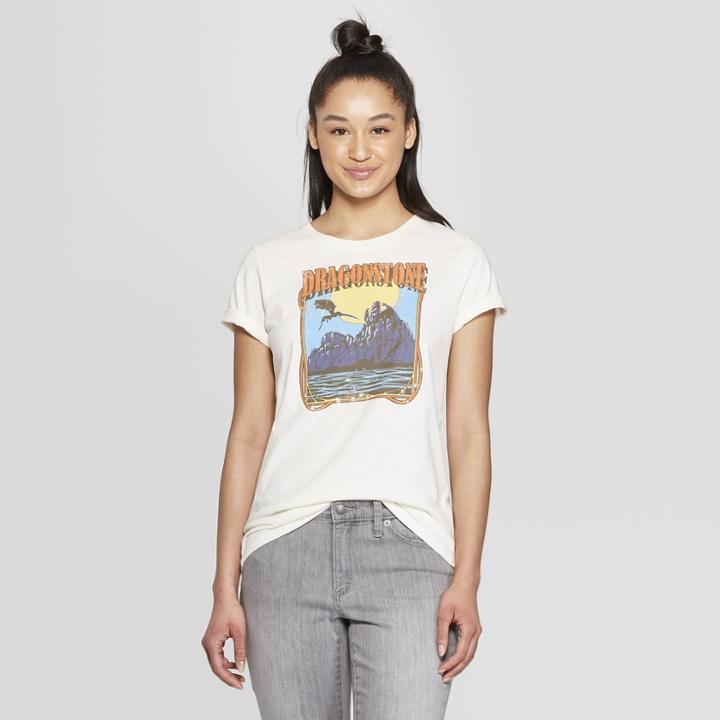 Women's Game Of Thrones Short Sleeve Dragonstone Crewneck T-shirt (juniors') - White