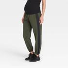 Over Belly Stretch Woven Maternity Jogger Pants - Isabel Maternity By Ingrid & Isabel Olive Green
