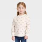 Toddler Girls' Rainbow French Terry Pullover - Cat & Jack Cream