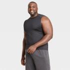 Men's Sleeveless Fitted Muscle T-shirt - All In Motion Black M, Men's,