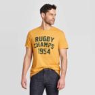 Men's Standard Fit Short Sleeve Crew Neck Rugby Graphic T-shirt - Goodfellow & Co Squash S, Men's, Size: