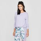 Women's Drapery Long Sleeve Top - Joylab Lilac (purple)