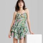 Women's Sleeveless Tiered Fit & Flare Dress - Wild Fable Sage Green