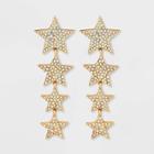 Sugarfix By Baublebar 'shooting Star' Statement Earrings - Gold