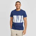Men's Tie-dye Standard Fit Short Sleeve Novelty Crew Neck T-shirt - Goodfellow & Co Midnight Blue