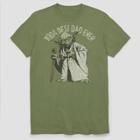 Men's Star Wars Yoda Best Dad Ever Short Sleeve Graphic T-shirt - Olive Green