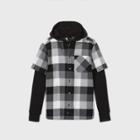 Boys' Hoddie Long Sleeve T-shirt - Art Class Black/white