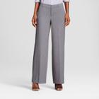 Women's Wide Leg Bi-stretch Twill Pants - A New Day Gray 6s,