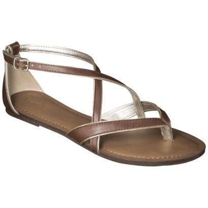 Women's Merona Emily Sandals - Cognac