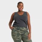 Women's Plus Size Tank Top - Universal Thread Charcoal