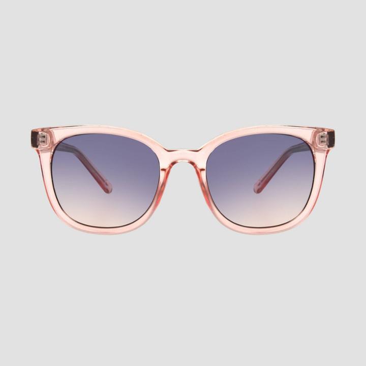 Women's Crystal Surfer Shade Sunglasses With Gradient Lenses - A New Day Pink