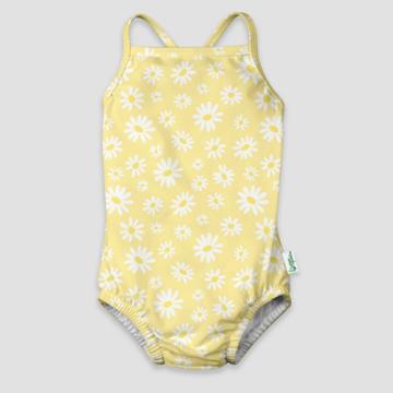Green Sprouts Toddler Girls' One Piece Swimsuit With Built-in Diaper - Yellow