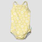 Green Sprouts Toddler Girls' One Piece Swimsuit With Built-in Diaper - Yellow