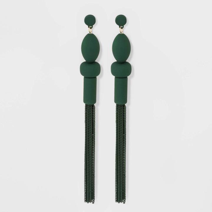 Target Tassel Earrings - A New Day Green