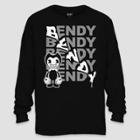 Boys' Bendy And The Ink Machine Long Sleeve Graphic T-shirt - Black