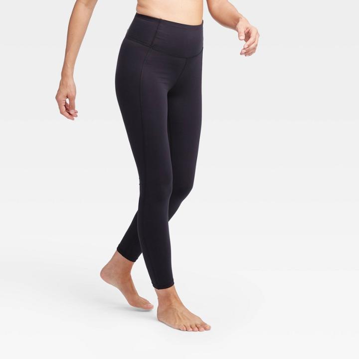 Women's Contour Power Waist High-rise Leggings 31 - All In Motion Black S - Long, Women's, Size: