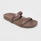 Women's Nadine Skinny Strap Sandals - A New Day Mahogany