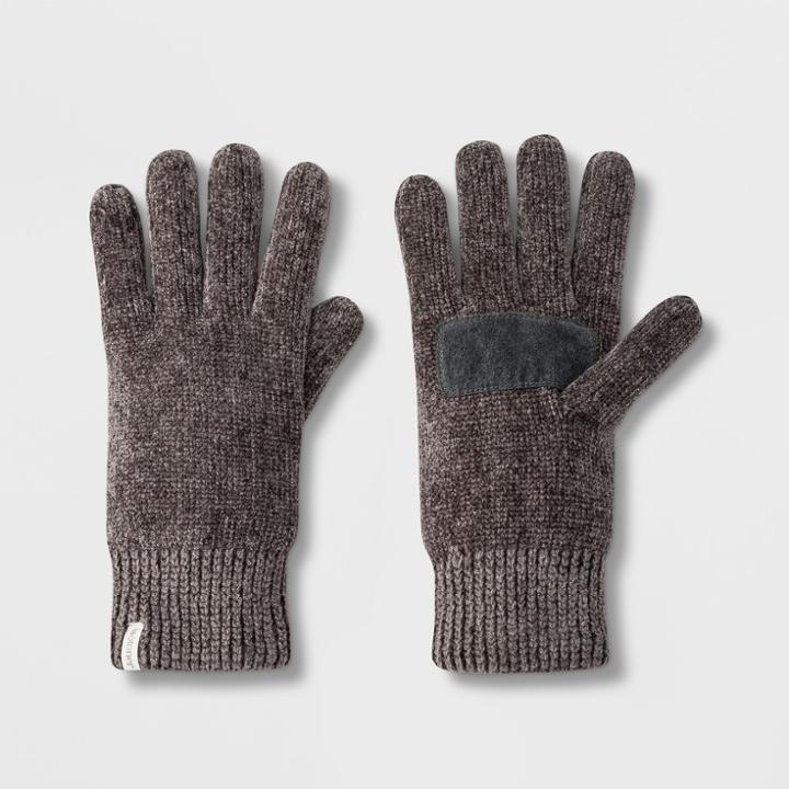 Isotoner Women's Solid Chenille Warmtouch Gloves - Gray